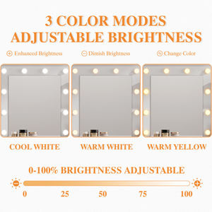 Meja Rias Grosir Pabrik Dengan Stopkontak USB dan Lampu Kecerahan yang Dapat Disesuaikan 3 Mode - Product Image 5
