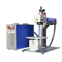 Gravure profonde en aluminium 3d JPT 50W laser à fibre 100w graveur de métal pour logo marque code à barres code qr avec prix rotatif