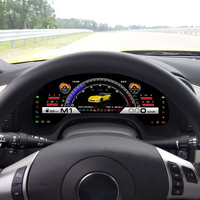 Spidometer Mobil untuk Chevrolet Corvette C6 Stingray 2005-2013 LCD Virtual Cockpit Digital Cluster Layar Odometer Mobil Dashboard