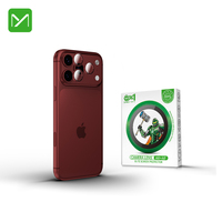 Protection d'objectif d'appareil photo en verre trempé 9H pour iPhone 13 14 15 16 17 18 Pro & Pro Max, film de protection intégral anti-rayures avec anneau métallique