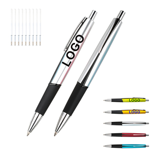 Customized Logo Printed Retractable Triangle Plastic Ballpoint <b>Pen</b> Wholesales Soft Grip Holder Business Sports for Special Gift - Product Image 3
