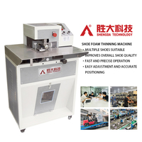 Machine industrielle automatique SHENGDA pour le chanfreinage multi-angles et l'amincissement des semelles en mousse EVA, machine à ébavurer la mousse pour la fabrication de semelles de chaussures