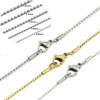 Vente en gros sur mesure 1mm 1.5mm 1.8mm Collier en acier inoxydable plaqué or vermeil 14 carats 18 carats avec chaîne serpent en forme de S