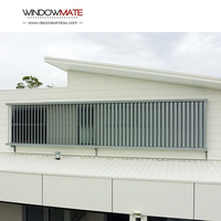 Système de persienne pour mur extérieur façade de bâtiment persienne solaire persienne en aluminium aluminium