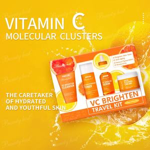 Kit de Viaje Blanqueador con Vitamina C Anti-Manchas, Limpiador, Tónico, Suero y Crema Iluminadores con Vitamina C, Set de Viaje para el Cuidado de la Piel de Alta Calidad, 4 Piezas - Product Image 2