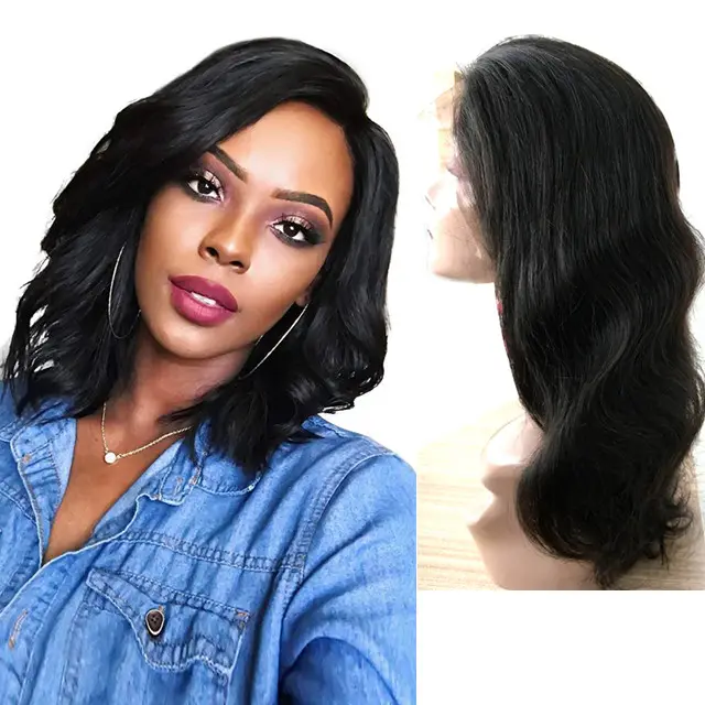 Ali express wigs body wave human hair wigs for black women, cuticle aligned hair wigs human brazilian virgin hair manufacturer