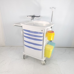 Carrito de Emergencia Multifuncional para Hospital con Soporte para Vía Intravenosa y Sistema de Cajones - Product Image 6