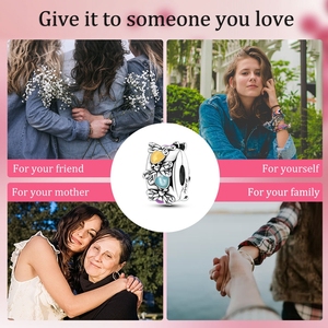 ขายส่งจี้เงินแท้ 925 ดีไซน์ใหม่ล่าสุด เรืองแสงในที่มืด รูปหิ่งห้อย สำหรับทำสร้อยข้อมือ ของขวัญสำหรับผู้หญิง - Product Image 6