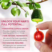Nouvelle Arrivée Capsules d'Huile Essentielle Nourrissante Lissante Sans Rinçage Traitement à la Kératine Capsules pour la Croissance des Cheveux Vitamines pour la Repousse des Cheveux