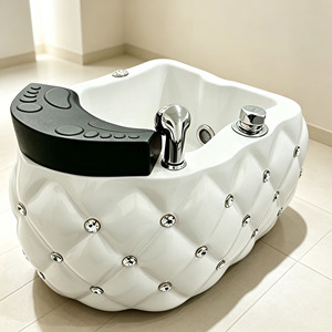 Bañera de Burbujas Acrílica para Pies, Lavabo para Pies, Piscina para Manicura y Pedicura, con Luz de Siete Colores, Muebles de Salón, Bañera para Pedicura - Product Image 3