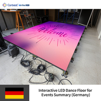 Mur de dalles numériques interactives couleur pleine pour la danse, les jeux vidéo, la scène, le sol de danse, les panneaux muraux LED, l'écran tactile