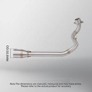 Sistema de silenciador de escape para motocicleta <span class=keywords><strong>Cybertron</strong></span> RT3, modificación de tubo de escape completo, silenciador delantero de acero inoxidable - Product Image 6