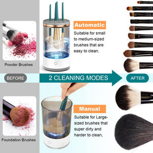 2024 Portable Electric Makeup <b>Brush</b> Cleaner with Drying Rack USB <b>Powered</b> for Household Car Outdoor Use-Dropshipping Product - Product Image 2
