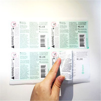 Étiquettes autocollantes multi-pages format livret de directions, à déchirer, design double couche, étiquettes personnalisées imperméables, 1 pièce acceptée