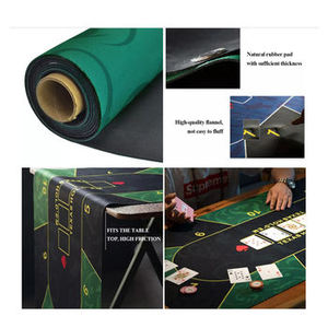 Tapis de poker en caoutchouc naturel écologique en gros, non toxique, sans PVC, antidérapant, surface à cellules fermées de 2 mm, empêche les taches - Product Image 5