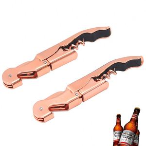 Abridor de Botellas de Vino Multifuncional de Acero Inoxidable con Baño de Oro Personalizado al por Mayor para Actividades de Bodas y Fiestas - Product Image 3