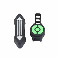 Feu arrière COB de vélo de montagne de nouvelle génération avec clignotants intégrés et batterie rechargeable par USB pour une visibilité nocturne améliorée