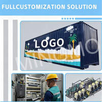 Station de traitement d'eau en conteneur haute capacité, système de dessalement d'eau de mer industriel par osmose inverse (RO) en conteneur, machine de purification