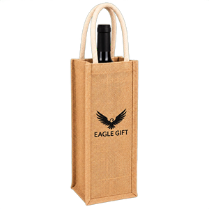 Custom Logo Eco-friendly Durable Strong Reusable Jute Wine Tote Shopping <b>Bag</b> - Product Image 5