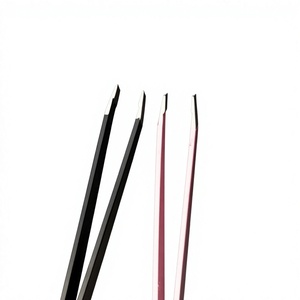 Pinzas Profesionales de Acero Inoxidable de Alta Calidad para Extensión de Cejas, Inclinadas, de 1 Pieza, Negras, Puntiagudas, para Venta al por Mayor - Product Image 5