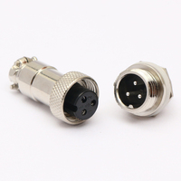 Câble électrique Connecteur M12 pour connecteur de câble d'automatisation industrielle Connecteur mâle Adaptateur en alliage de zinc Automobile GX12 CSP