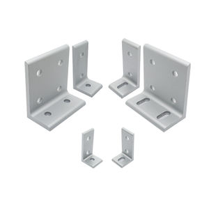 Profilés en aluminium Connecteurs 20/30/40, composants de fixation à angle droit, composants de coin de code d'angle d'extrusion asymétrique - Product Image 1