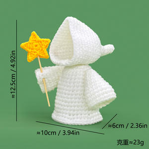 Muñeco de Peluche Tejido Adorable en Oferta, Adorno Creativo para Escritorio, Idea de Regalo Encantadora - Product Image 3