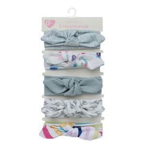 Ensemble de 5 bandeaux en tissu doux antidérapants à nœud papillon, adaptés à la vie quotidienne des bébés, aux fêtes et aux séances <span class=keywords><strong>photo</strong></span> - Product Image 5