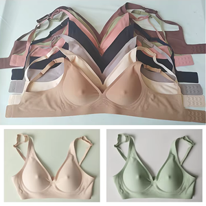 Nuovo <span class=keywords><strong>Reggiseno</strong></span> Push-up Senza Ferretto in Gel, Sottile, Traspirante, Confortevole, Senza Cuciture, con Coppe in <span class=keywords><strong>Cotone</strong></span> per il Seno - Product Image 3