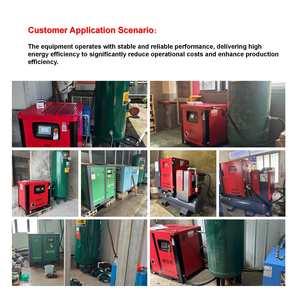 7.5KW dầu di động-ít máy nén khí trục vít khai thác cấp 380V làm mát bằng không khí với các thành phần cốt lõi công nghệ VFD bao gồm động cơ động cơ - Product Image 5