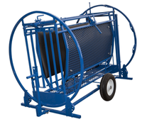 Chariot de manutention mobile pour moutons et chèvres avec roues pour un maintien et des soins sécurisés du bétail