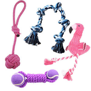 Cotone Giocattoli Dell'animale Domestico del cane Per Le Piccole <span class=keywords><strong>E</strong></span> Medie Cani Nodo della Corda Del Cane Masticare Giocattolo - Product Image 4