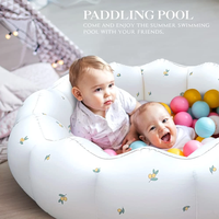 Piscine gonflable pour enfants, piscine portable pour bébé de 35 pouces