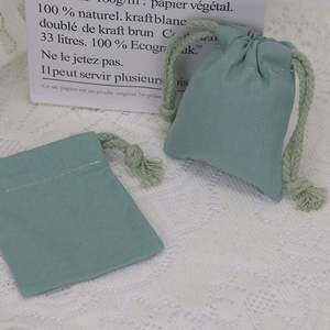 Bolsas con Cordón Personalizadas con Logotipo, Bolsa de Algodón Reciclable para Empaque de Polvo - Product Image 4