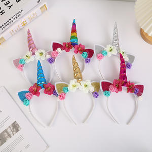 Bandeau de <span class=keywords><strong>licorne</strong></span> américaine européenne Nouveautés de fête d'Halloween pour enfants pour <span class=keywords><strong>Amazon</strong></span> Chapeaux Vente en gros Transfrontalier - Product Image 4