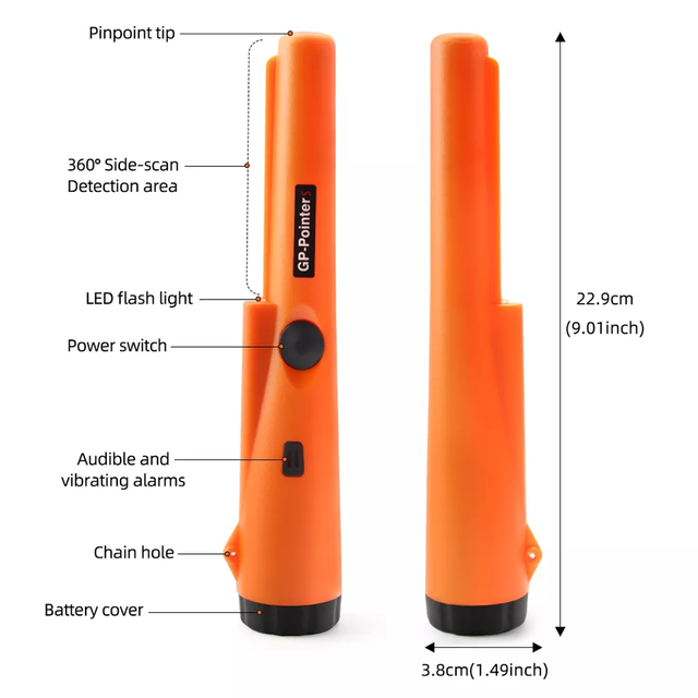 Factory Handheld Pinpoint Metal Detector Gp-Pointer Detectores De Metales Profecional GP Super Scanner Handheld Metal Detector