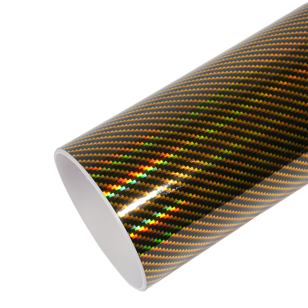 PET Laser Carbon Fiber yellow