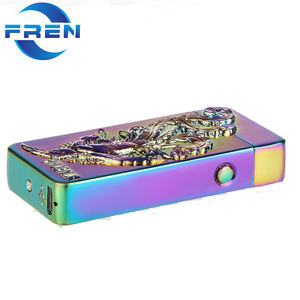 無料サンプル!!! FR-603ドラゴン電気充電式USBデュアルアークフレームレス防風プラズマライター喫煙シガレットライター - Product Image 6