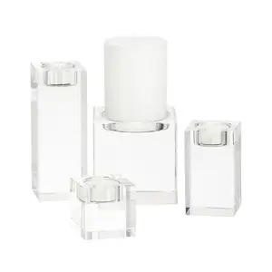 A single 10 inch silver mirrored acrylic candle riser centerpiece riser for votive candle holders