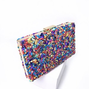 Designer Women's Fashion Evening <b>Clutch</b> Bag High Quality Black Waterproof Durable <b>Wedding</b> Classic Geometric Pattern Shoulder - Product Image 6