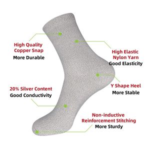 Eletrodo Massagem Meias para TENS EMS Unidade Fisioterapia Dispositivo Foot Stimulate Circulation Reflexology Foot Therapy Socks - Product Image 2