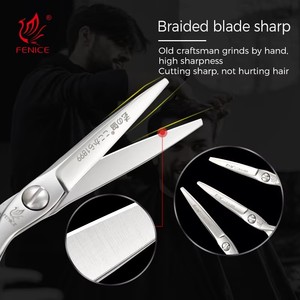 Fenice VG10 <span class=keywords><strong>Ciseaux</strong></span> de coupe de coiffure en <span class=keywords><strong>argent</strong></span> de haute qualité avec <span class=keywords><strong>ciseaux</strong></span> de cheveux de Salon de coiffure à deux queues - Product Image 4