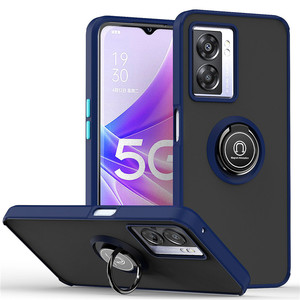 Funda de teléfono con anillo de cubierta mate esmerilada magnética a prueba de golpes para OPPO A57 A58 A17 A16K Realme C30 C55 Narzo 50i Prime C33 10 Pro + - Product Image 2