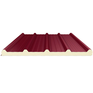 Mẫu hiện đại <span class=keywords><strong>PU</strong></span> <span class=keywords><strong>Polyurethane</strong></span> cách nhiệt nội thất Tấm bánh <span class=keywords><strong>sandwich</strong></span> rockwool mái bên ngoài phòng lạnh hội thảo - Product Image 4