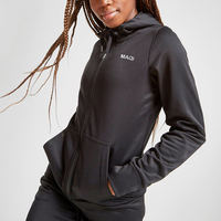Conjunto deportivo de invierno para mujer, barato, de China, MOQ bajo, grueso, cálido, liso, de 2 piezas.