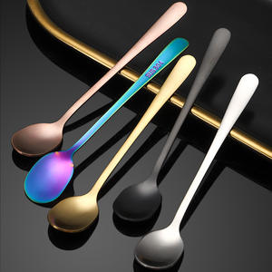 Cuchara dorada de acero inoxidable 304 para condimentos, mini cuchara para agitar café y té, para postre, miel, helado, uso para adultos y niños - Product Image 3