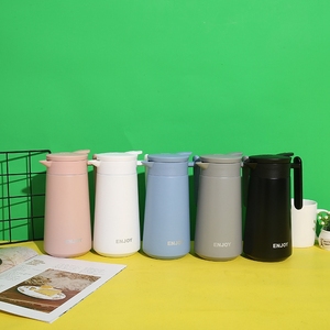 Nuevos productos populares Gran capacidad 860ml Doble pared Acero inoxidable Termo portátil aislado al vacío Cafetera Tetera con asa - Product Image 5