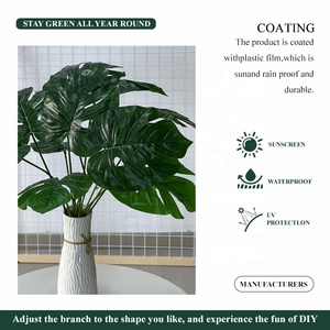 Bán buôn cây nhân tạo trong chậu màu xanh lá cây nhân tạo cây xanh lá cây cây bonsai mà không cần nồi cho trang trí nội thất - Product Image 2