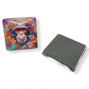 Aimants de réfrigérateur décoratifs en verre 3D en cristal pour cadeaux souvenirs d'anniversaire de pays, vente en gros - Product Image 1