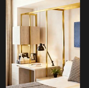 مجموعة وحدات خزانة ملابس غرفة الضيوف في الموتيل ، أعمدة ذات أرفف مؤطرة معدنية ، طقم خزانة ملابس جناح سيمفونية - Product Image 3